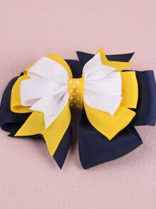 Girls Bow Decor Hair Clip - Multicolor - View 3