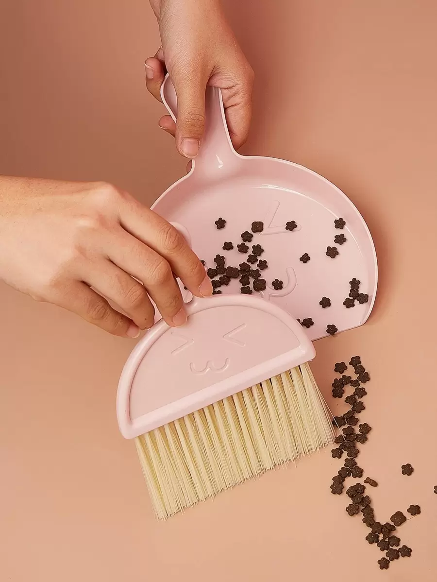 1入組寵物清潔掃帚和1入組簸箕 - 彩色 - 查看 1