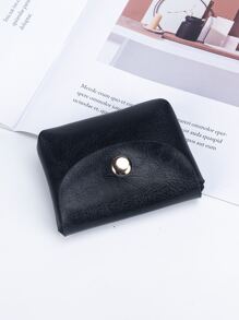 Plain Minimalist Purse Lightweight,Fashion Money For Anniversary,For Birthday Gift,For Gift White-Collar Workers,For Male,For Female - Black - View 4