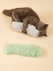 1pc Random Plush Cat Shaped Sound Toy & Pillow For Cats - Multicolor - View 1