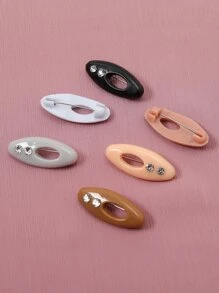 Bộ 12 chiếc khăn quàng cổ & khóa băng đô dành cho nữ & Bộ trâm cài có ghim đầy màu sắc, phụ kiện đầy màu sắc - Nhiều màu - Xem 3