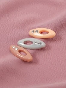 Bộ 12 chiếc khăn quàng cổ & khóa băng đô dành cho nữ & Bộ trâm cài có ghim đầy màu sắc, phụ kiện đầy màu sắc - Nhiều màu - Xem 4