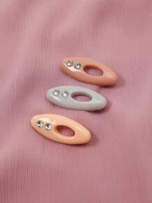 Bộ 12 chiếc khăn quàng cổ & khóa băng đô dành cho nữ & Bộ trâm cài có ghim đầy màu sắc, phụ kiện đầy màu sắc - Nhiều màu - Xem 5