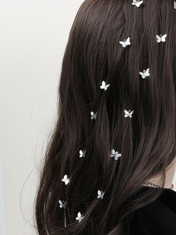 2pcs Butterfly Decor Hair Clip SHEIN USA