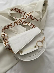 Không thấm nước, nhẹ, túi đeo yên hình cá sấu mini thông thường dành cho nữ tuổi teen Sinh viên đại học, tân binh và công nhân cổ trắng Hoàn hảo cho văn phòng, đại học, công việc, kinh doanh, đi làm, ngoài trời, du lịch, đi chơi - trắng - Xem 7