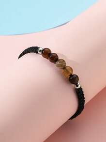 Boys Ball Decor Bracelet - Black - View 1