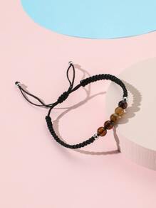 Boys Ball Decor Bracelet - Black - View 2