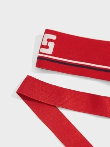 Men Letter Graphic Jockstrap Sexy Underwear - Red - View 4