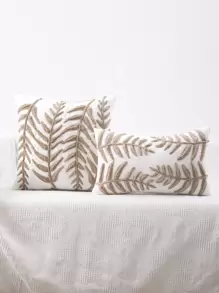 Miater 1 Chiếc Lá Hình Thêu Đệm Mà Không Làm Đầy, Hiện Đại Ném Gối Mà Không Gối Chèn, Cho Ghế Sofa, Phòng Khách - Nhiều màu - Xem 1