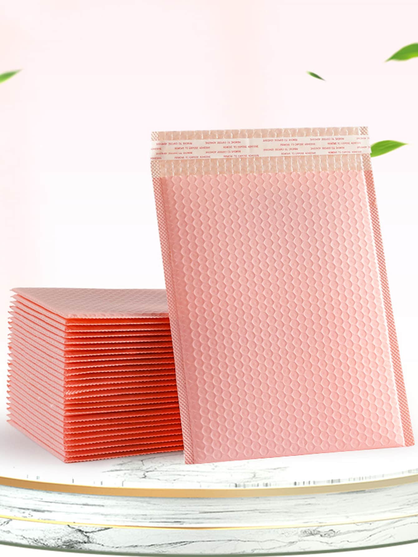 5入組商務商品禮品信封珠寶包裝袋防擠壓防水粉色氣泡包裝袋 - 粉色 - 查看 1