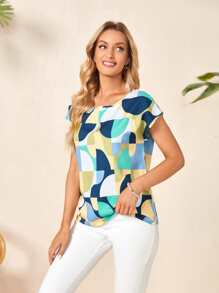 EMERY ROSE Áo sơ mi nữ Hình học Giải trí - Nhiều màu - Xem 3