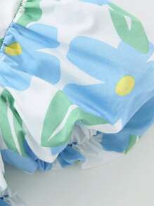 少女连衣裙夏季法式公主碎花连衣裙清新简约甜美优雅连衣裙