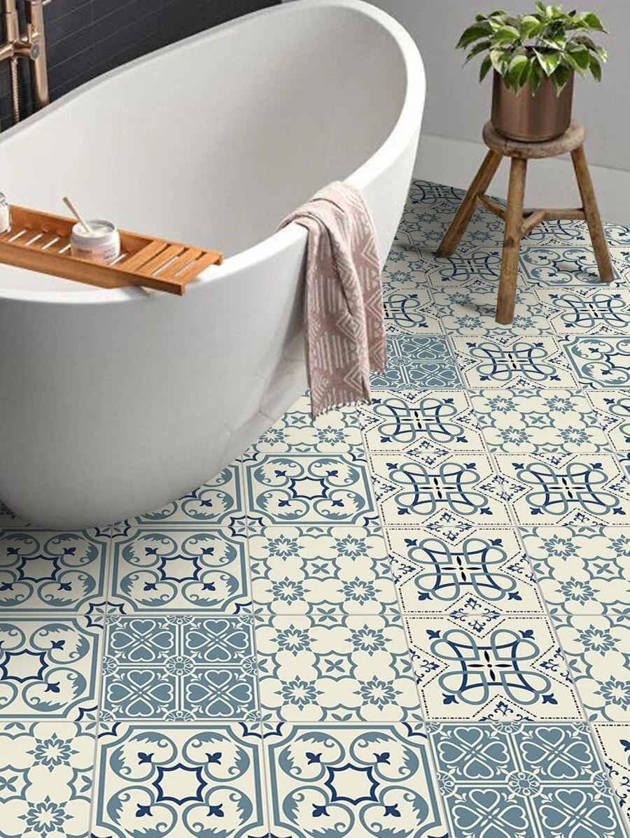 10 cái Ngói Mô Hình Dán Sàn Chống Thấm Nước - Nhiều màu - Xem 1