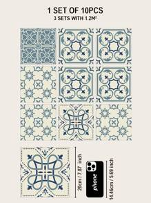 10 cái Ngói Mô Hình Dán Sàn Chống Thấm Nước - Nhiều màu - Xem 6