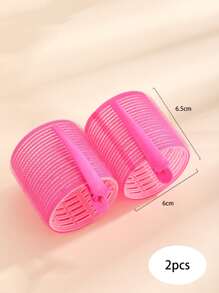 4pcs/Set Large Size Hair Rollers With Clips, Self-Gripping Curler Suitable For Long/Medium/Short Hair And Bangs, DIY Hair Curling Tool (Includes 2pcs Large Roller Tubes + 2pcs Clips),Back To School,Travel Holiday Essentials,Hair Accessories For Women,Hair Curlers,Curly Hair Brush,Rollers,Curly Hair Products,Curler,Rollers For Hair,Hair Curl,Curly Hair Tools,Hair Roller,Hair,Hair Rollers,Curly Hair,Heatless Curl,Heatless Curls,Hair Curler,Barber,Hair Tools,Hair Products,Hair Accessories,Hair Curlers,Barber Accessories,Travel,Rollers,Hair Stuff,Hair Accessories,Curly Hair Products,Curler,Rollers For Hair,Hairdressing Equipment,Accessories,Hair Curl,Curly Hair Tools,Hair Roller,Christmas,Barbershop,Hair Curling Iron, Barber Accessories, Hair Accessories, Curling Iron, Hairdressing,Heatless Waves,Travel Essentials,Travel Essential,Hairstyle,Hairdressing - Hot Pink - View 4