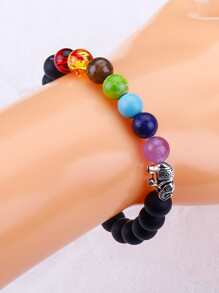 Vòng tay trang trí hình con voi - màu đen - Xem 2