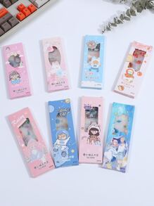 1box Cartoon Graphic Random Bookmark - Multicolor - View 1