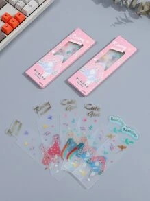 1box Cartoon Graphic Random Bookmark - Multicolor - View 6