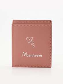 Letter Graphic Card Holder - Dusty Pink - View 1