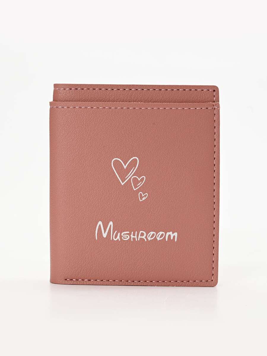 Letter Graphic Card Holder - Dusty Pink - View 1