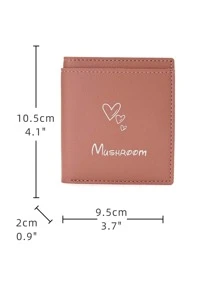 Letter Graphic Card Holder - Dusty Pink - View 3