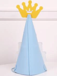 1 pieza Sombrero corona con diseño de fiesta de cumpleaños - Multicolor - Ver 2