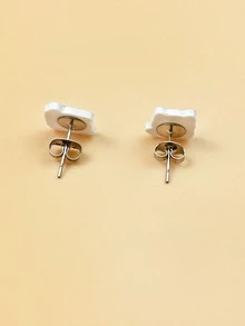 Cartoon Stud Earrings - Multicolor - View 5