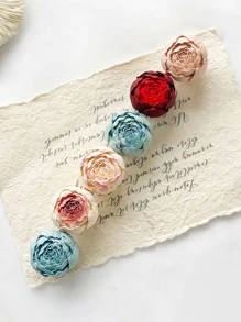 1 件花卉图案 DIY 硅胶模具 - 粉色 - 查看 4