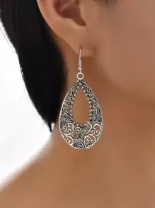 Pendientes con gota de agua con abertura