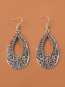 Pendientes con gota de agua con abertura