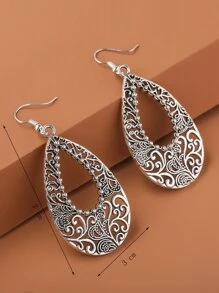 Pendientes con gota de agua con abertura