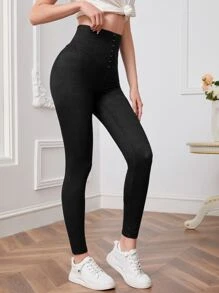 Mulvari High Waist Skinny Pants - Black - View 4