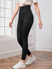 Mulvari High Waist Skinny Pants - Black - View 5