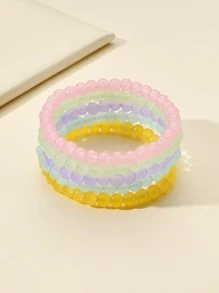 5pcs Minimalist Beaded Bracelet - Multicolor - View 1
