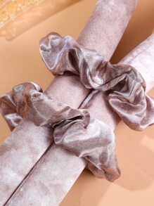 Cinta para la cabeza con varilla para rizar sin calor, rizador de cabello sin calor Cinta para rizos sin calor con pinzas para el cabello y Scrunchie, rizos para dormir Rulos para el cabello con cinta de seda,herramientas para el cabello - Café integral - Ver 4