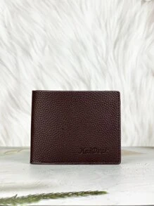 1入組經典素色男士短皮夾商業便攜多功能極簡短皮夾 - 咖啡棕 - 查看 1