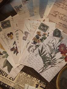 zaomo 30入組字母圖案隨機材料紙 - 彩色 - 查看 2