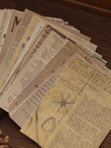 zaomo 30入組字母圖案隨機材料紙 - 彩色 - 查看 3