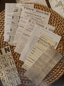 zaomo 30入組字母圖案隨機材料紙 - 彩色 - 查看 4