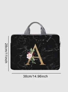 14英寸字母圖案電腦包 - 彩色 - 查看 4