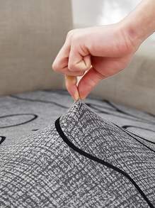 1pc Floral Pattern Stretchy Sofa Seat Cover,Boho Polyester Washable Sofa Cushion Cover For Living Room - Multicolor - View 6