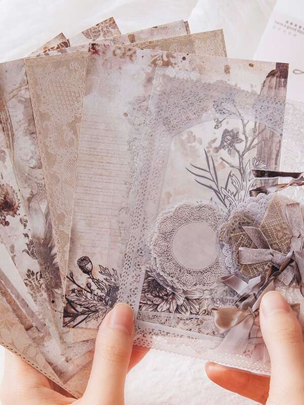 have a good day ورق مواد نمط عتيق عشوائي 30 قطعة