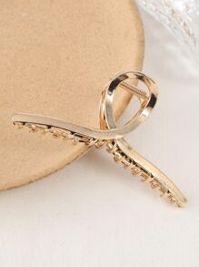 1pc Large Size Metal Hair Clip - 4.72 Inches (About 12cm) Gold Hair Clip, Hair Claw, Suitable For Women And Thin Hair, Perfect Clamp For Thick Hair, Strong Hair Styling, Women's Fashion Hair Accessory Valentine's Day Valentines,Hair Accessories,Claw Clips,Hair Jaw Clip,Hair Clutch, School Stuff, College Fall Winter For Vacation Outfits Woman Valentines Gift