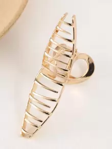 1pc Large Size Metal Hair Clip - 4.72 Inches (About 12cm) Gold Hair Clip, Hair Claw, Suitable For Women And Thin Hair, Perfect Clamp For Thick Hair, Strong Hair Styling, Women's Fashion Hair Accessory Valentine's Day Valentines,Hair Accessories,Claw Clips,Hair Jaw Clip,Hair Clutch, School Stuff, College Fall Winter For Vacation Outfits Woman Valentines Gift