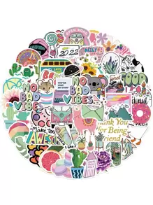 50pcs DIY Cartoon Sticker - Multicolor - View 1