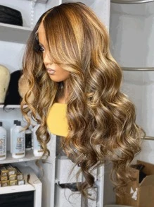 13*4 Lace Front 150% Long Body Wave Human Hair Wig - Piano Color - View 1