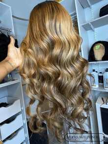 13*4 Lace Front 150% Long Body Wave Human Hair Wig - Piano Color - View 3