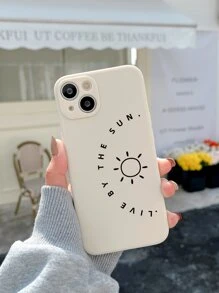 2pcs Sun & Moon Phone Case - Multicolor - View 4