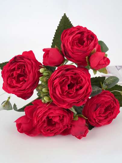 1 Mazzo/3 Mazzi Di Peonie Artificiali E Fiori Misti, Decorazione Matrimonio profumo Da Sposa, Decorazione Aula, Decorazione Floreale Per Casa, Soggiorno, Camera Da Letto, Vasi, Festa All''Aperto, Compleanno, San Valentino, Regalo