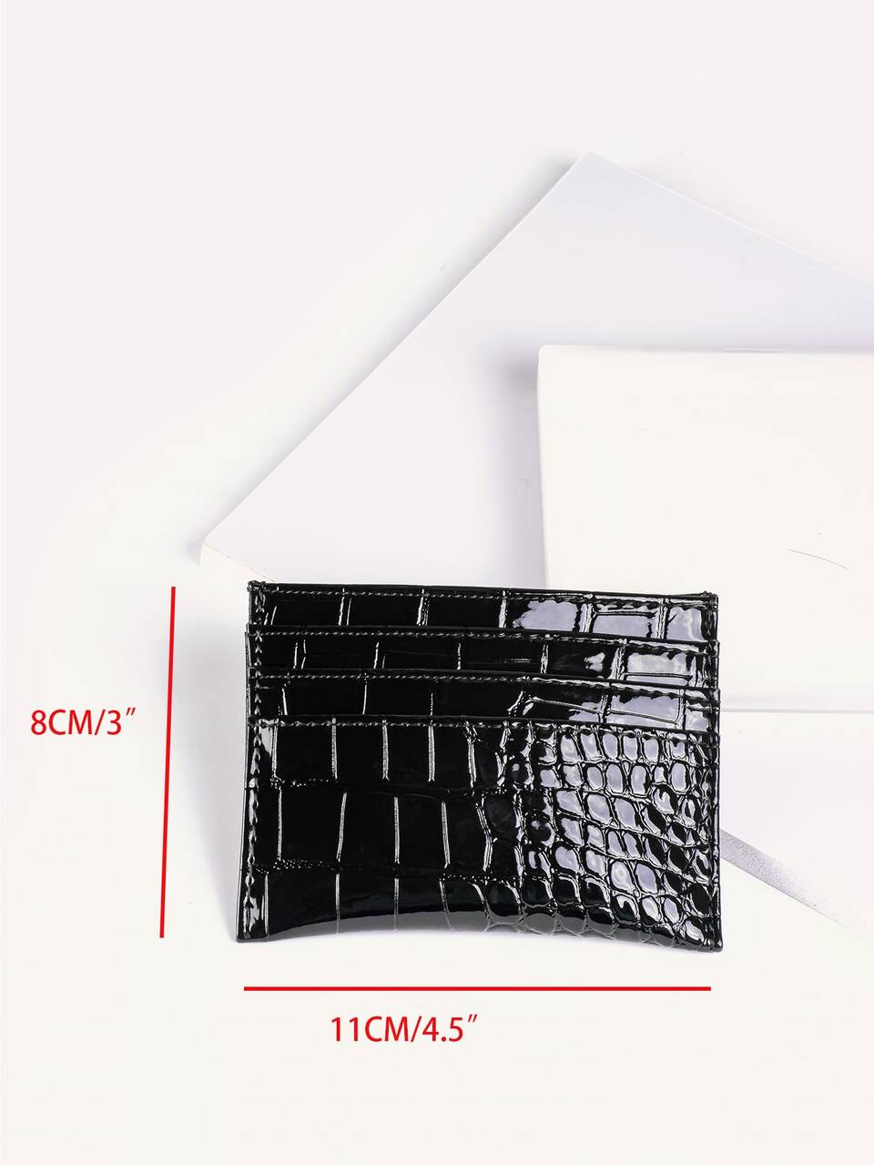 Crocodile Embossed Slim Lightweight Embossed Crocodile Portable Cash ID Card Card Coin Pocket Short Wallet Small Pouch Small Pocket Wallet For Birthday Gift Anniversary On Valentine Day Female Lady Girls For College Student School Student Gift Bag Present School Supplies Teacher Gifts Back To School Card Holder Wallet Business Card Holder Credit Card Holder Women For Women Wallet Mini Wallet Purse Wallet Card Wallet
